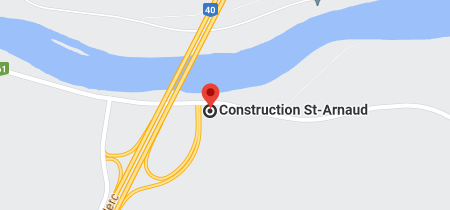 Google map Construction St-Arnaud